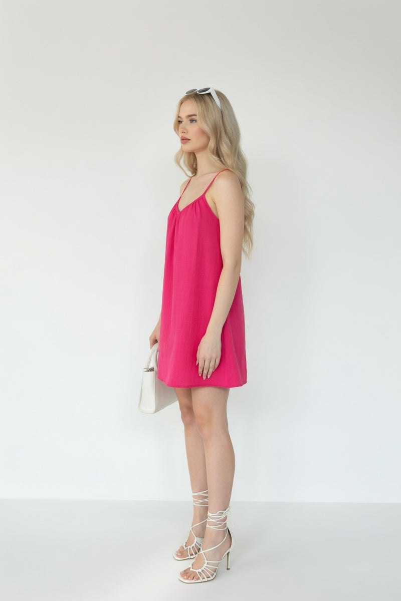 Halter Mini Dress — side view