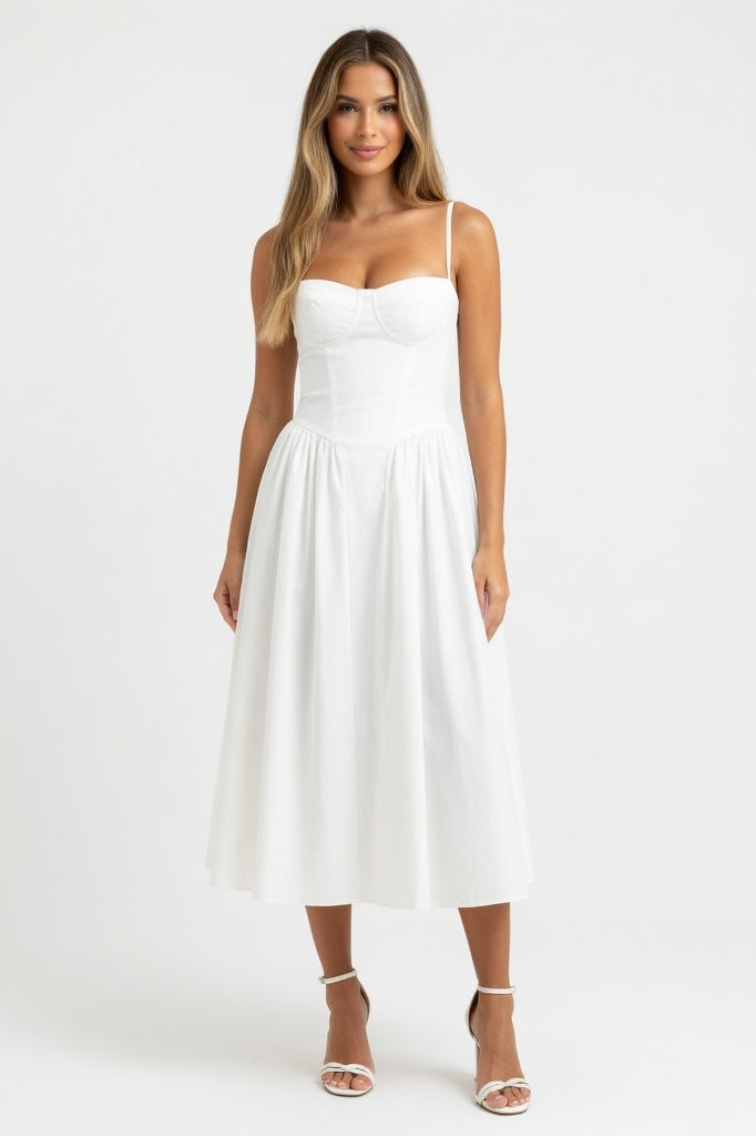 Cami Slip Dress — White