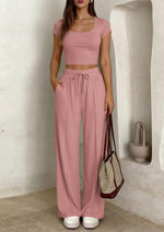 Tailored Co-ord Set — Pink — colour variant