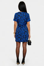 Printed Jersey Mini Dress — back view
