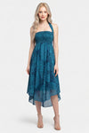Rose Print Versatile Midi Dress