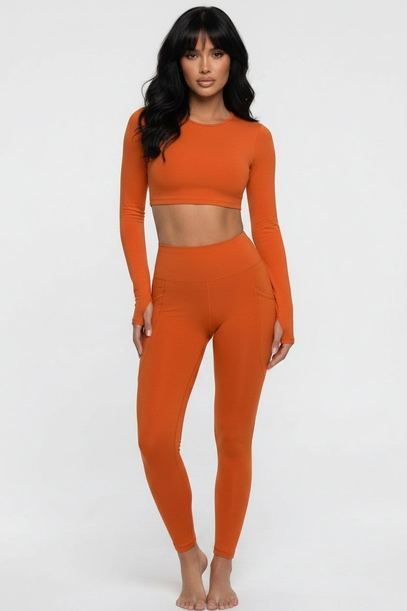 Built-In Pad Seamless Sports Top — S — Front