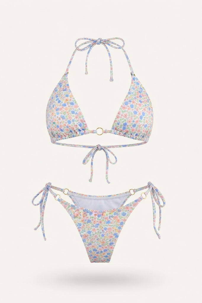 Triangle Bikini Set — Floral Print