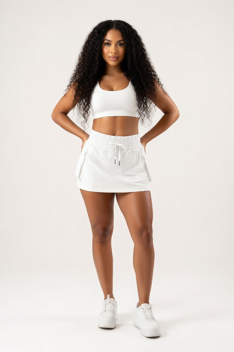Two-Piece Sports Dress — Off White