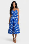 Polka Dot Halter Mini Dress