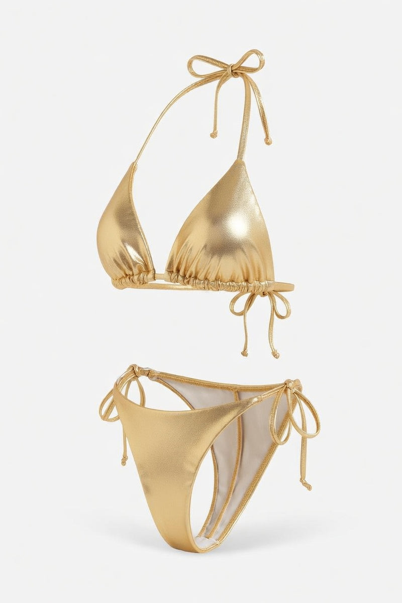 Lace-Up Bikini Set — side view