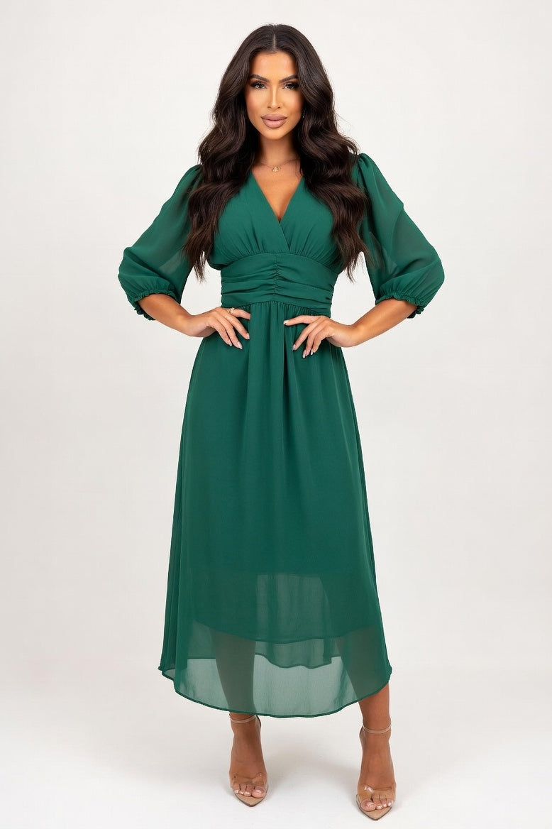 Bodycon Mini Dress — Green