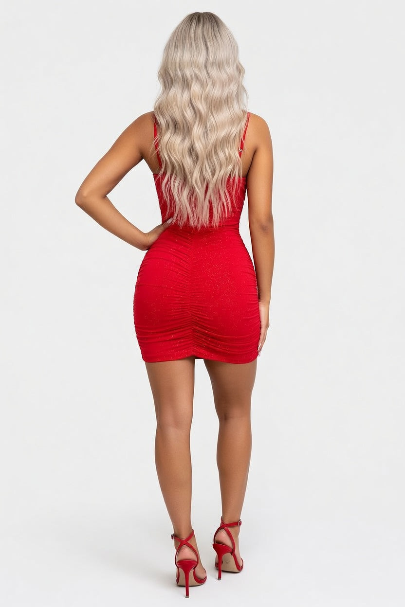 Backless Mini Dress — back view