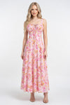 Printed Halter Maxi Dress