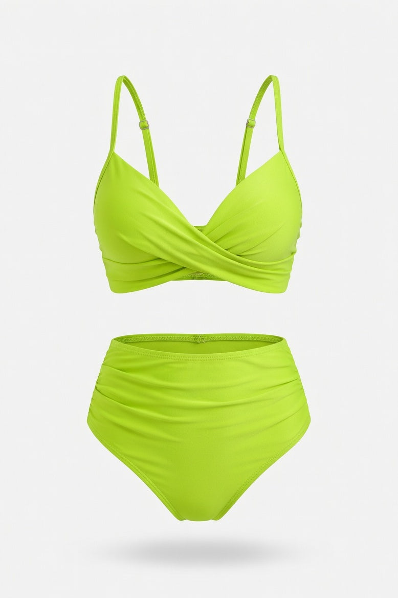 Split Bikini Set — Yellow