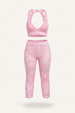 Halter Co-ord Set — Pink