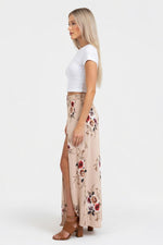 Chiffon Floral Skirt — side view