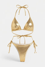 Lace-Up Bikini Set — front view