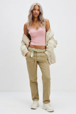 Lace Camisole Top — Pink