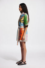 Printed Midi Dress — side view