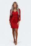 Sequined Tassel Mini Dress