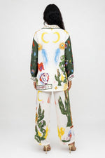 Printed Shirt & Pant Co-ord Set — back view