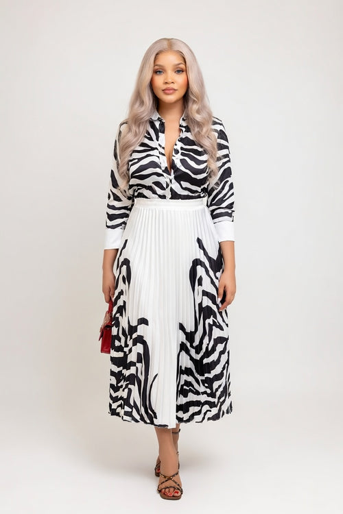 Zebra Print Co-Ord Set — front view
