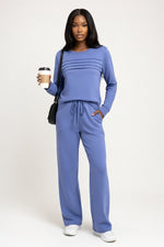 Tailored Co-Ord Set — Navy Blue