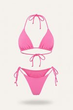 High-Waisted Bikini Set — Pink