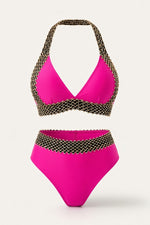 High Waist Bikini Set — Brick Red