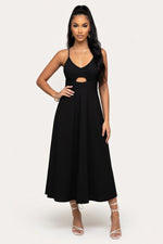 Halter Slip Dress — Black