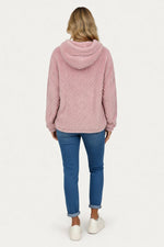 Double-Sided Velvet Hooded Sweatshirt — back view