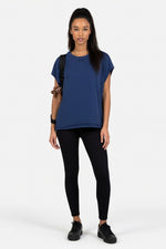 Draped Viscose Tank — Royal Blue