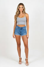 Modal Halter Vest — Grey