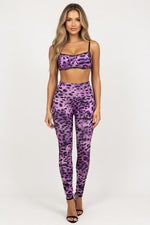 Leopard Print Co-Ord Set — Purple