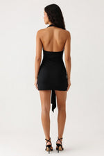 Halter Bodycon Mini Dress — back view