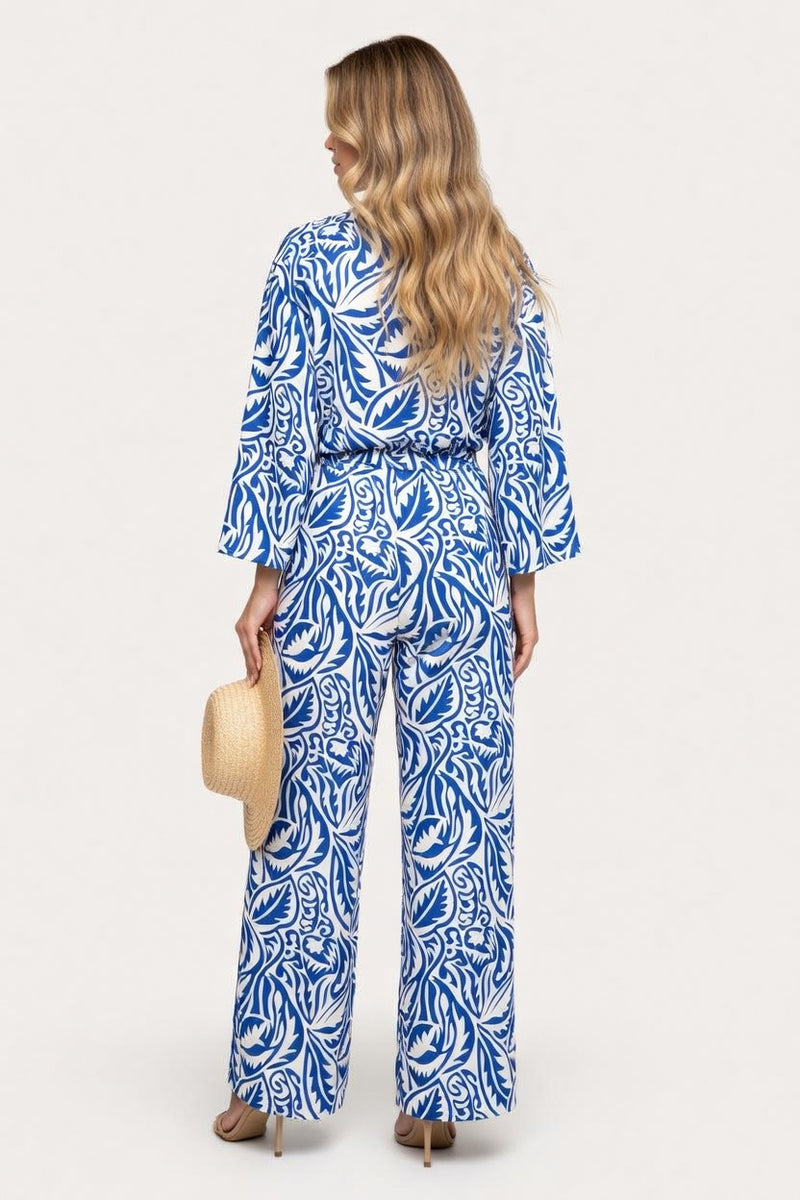 Printed Two-Piece Co-ord Set — back view