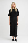 Hand-Pleated Midi Skirt