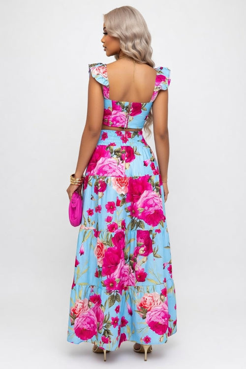 Halter Maxi Dress — back view