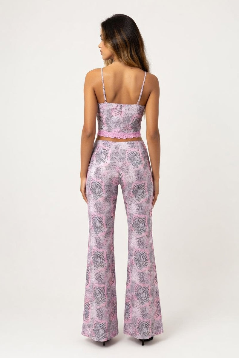 Leopard Print Co-ord Set — back view