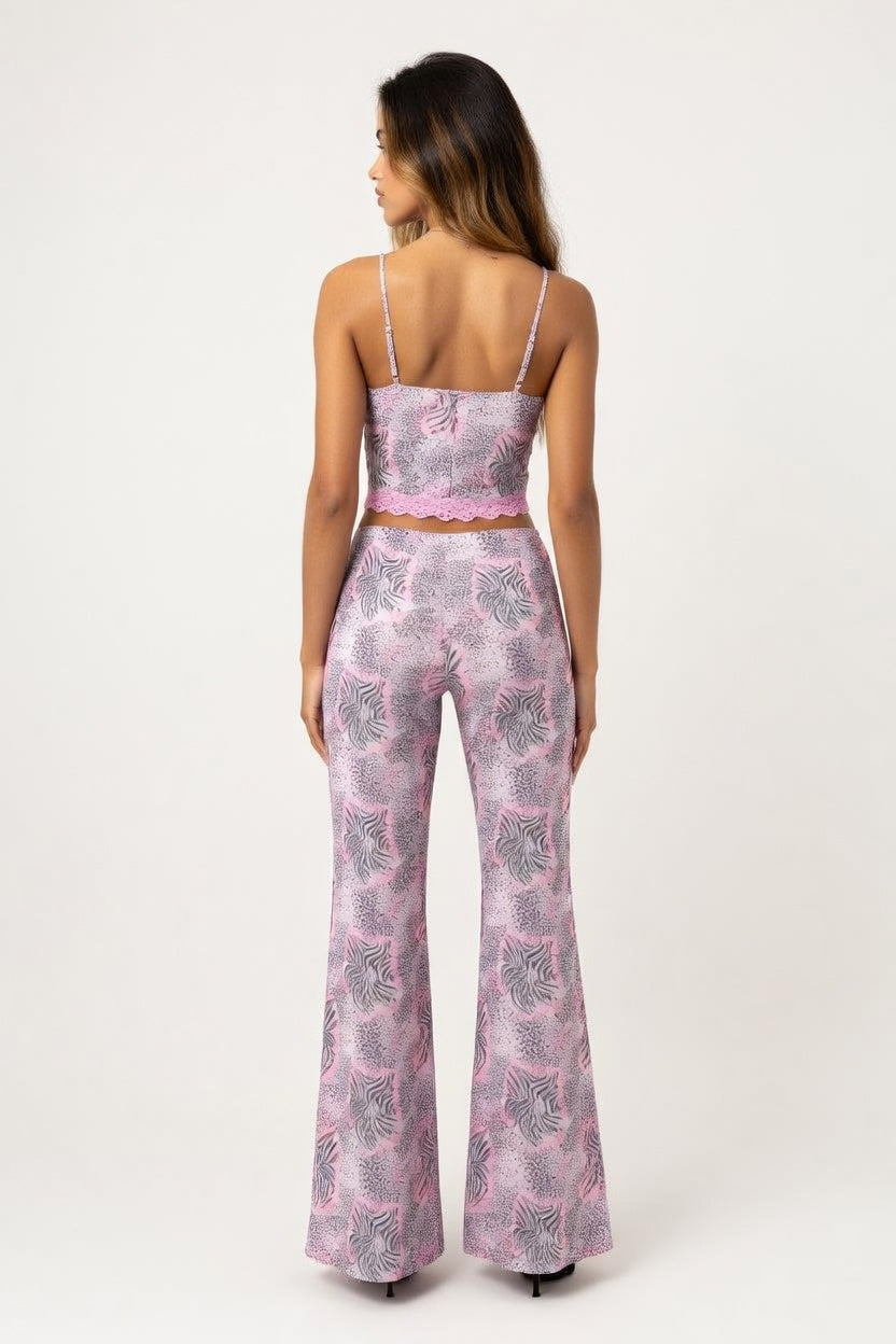 Leopard Print Co-ord Set — back view