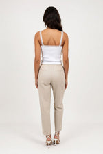 Ribbed Camisole with Built-in Bra — back view