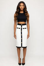 Bandage Mini Skirt — White