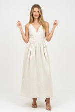 Halter Mini Dress — Apricot