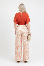 Printed Wide-Leg Co-ord Set — back view