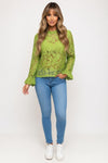 Lace Bell Sleeve Top