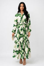 V-Neck Swing Dress — front view