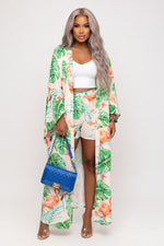 Cardigan Co-ord Set — Flamingo