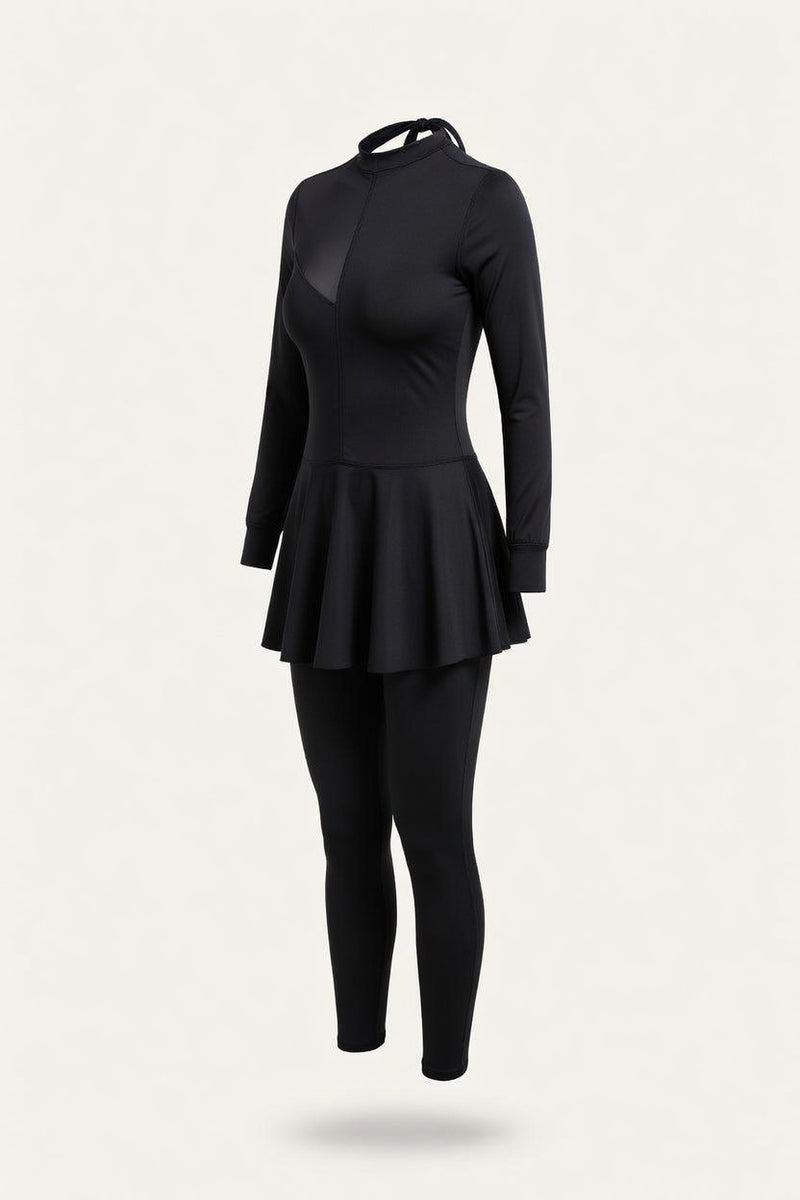 Long-Sleeve Swim Suit — side view