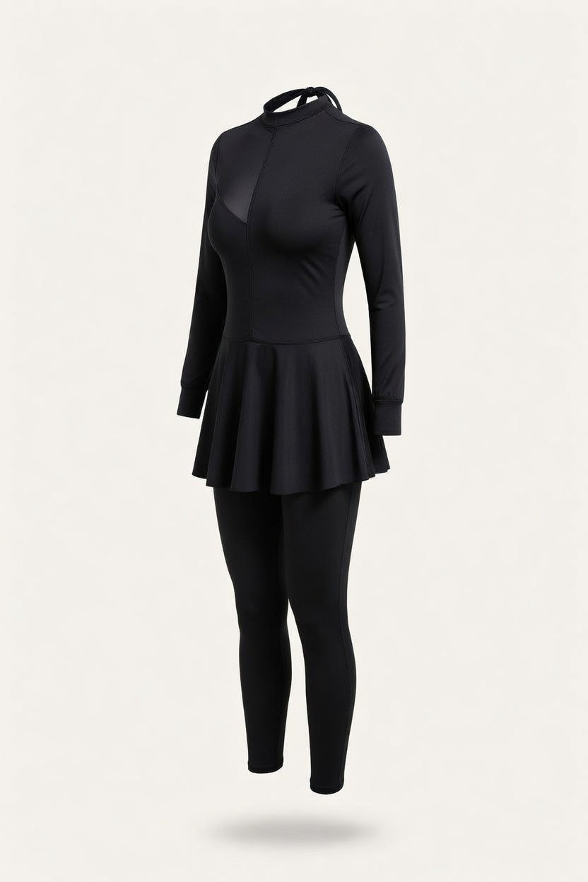 Long-Sleeve Swim Suit — side view