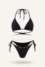Triangle Bikini Set — Black