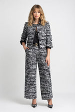 Structured Blazer & Wide Leg Trouser Co-ord — front view