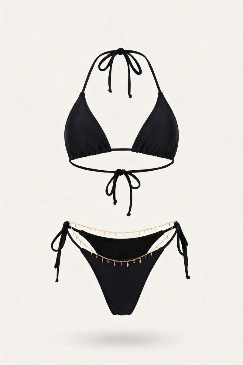 High Waist Bikini Set — front view