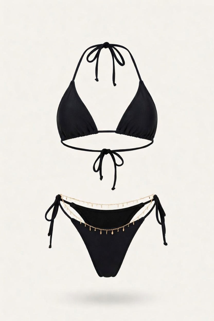 High Waist Bikini Set — front view