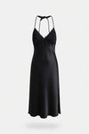 Silk Slip Nightdress with Bow Ties